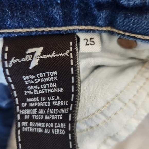 7 for Mankind‎ Roxana Distressed Jeans Size 25 - Picture 9 of 10